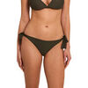 Maillots de bain Selmark Bas maillot slip de bain taille basse &agrave; nouettes SOLSTICE Vert