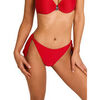 Maillots de bain Selmark Bas maillot slip de bain taille basse &agrave; nouettes NAUTILUS Rouge