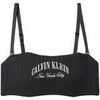 Triangles / Sans armatures Calvin Klein Jeans Lightly Lined Bandeau Noir