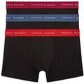 Lingerie homme sur Grenoble : Cale&ccedil;ons Tommy Hilfiger 3P Trunk Wb Rouge
