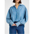 Chemises sur Grenoble : Chemise Lee Chemise en jean � STATEMENT COLLAR Indigo Rum Bleu