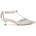 Chaussures &agrave; talons femme sur Grenoble : Chaussures escarpins Caf&eacute; Noir C1EH9001 Argent&eacute;