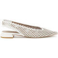 Chaussures d&eacute;contract&eacute;es femme sur Grenoble : Ballerines Caf&eacute; Noir C1XV9956 Blanc
