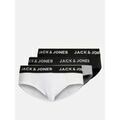 Lingerie homme sur Grenoble : Slips Jack & Jones 12237407 - 3 PACK-WHITE Blanc