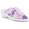 Chaussons Pediconfort Mules int&eacute;rieur &eacute;ponge &eacute;lastique central Violet