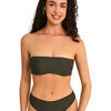 Maillots de bain Selmark Haut maillot de bain bandeau non pr&eacute;form&eacute; SOLSTICE Vert
