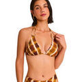 Maillots de bain sur Grenoble : Maillots de bain Selmark Haut maillot de bain triangle pr&eacute;form&eacute; MAGMA Mare Marron