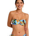 Maillots de bain sur Grenoble : Maillots de bain Selmark Haut maillot de bain bandeau non pr&eacute;form&eacute; TROPICO Bleu