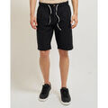 Shorts/Bermuda sur Grenoble : Short Yes Zee Bermuda homme en m&eacute;lange de lin Noir