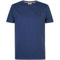 Tee-shirts sur Grenoble : T-shirt Petrol Industries T-Shirt Bleu Fonc&eacute; Impression Bleu
