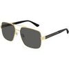 Lunettes de soleil Gucci GG0529S Lunettes de soleil, Or/Gris, 60 mm Dor&eacute;