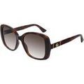 Lunettes sur Grenoble : Lunettes de soleil Gucci GG0762S Lunettes de soleil, Havana/Marron, 56 mm