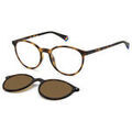 Lunettes sur Grenoble : Lunettes de soleil Polaroid PLD 6137/CS Lunettes de soleil, Havana/Marron, 52 mm