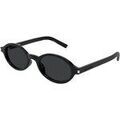 Lunettes sur Grenoble : Lunettes de soleil Saint Laurent SL 751 JEANNE Lunettes de soleil, Noir/Noir, 50 mm