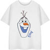 T-shirt enfant Disney Olaf T-shirt &agrave; manches courtes Blanc