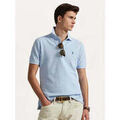 Polos sur Grenoble : Polo Ralph Lauren Polo ajust&eacute; bleu en coton Bleu