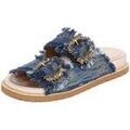 Mules femme sur Grenoble : Mules Coral Blue -