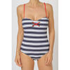 Maillots de bain Admas Maillot 1 pi&egrave;ce Navy stripes Bleu