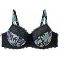 Autres types de lingerie sur Grenoble : Emboitants Pomm'poire Soutien-gorge &agrave; armatures grand maintien noir/parme Elisa Noir