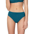 Maillots de bain sur Grenoble : Maillots de bain Luna Splendida Bas maillot slip de bain pliss&eacute; 5cm BLUE SENSE Splendida Vert
