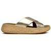 Espadrilles FitFlop Espadrille Flatform Des Sandales Dor&eacute;