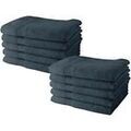 Accessoires sur Grenoble : Serviettes et gants de toilette Today Serviettes de toilette en coton denim 10 pi&egrave;ces Bleu Unique. . Maison > Serviettes et gants de toilette.