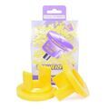 Silentblocs sur Tournon-sur-Rh&ocirc;ne : Kit d'inserts Powerflex pour support avant de bo&icirc;te de vitesse