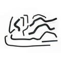 Durites Silicone sur Tournon-sur-Rh&ocirc;ne : Roose Motorsport Mitsubishi Lancer EVO 7.8.9 - Kit durites silicone auxiliaires